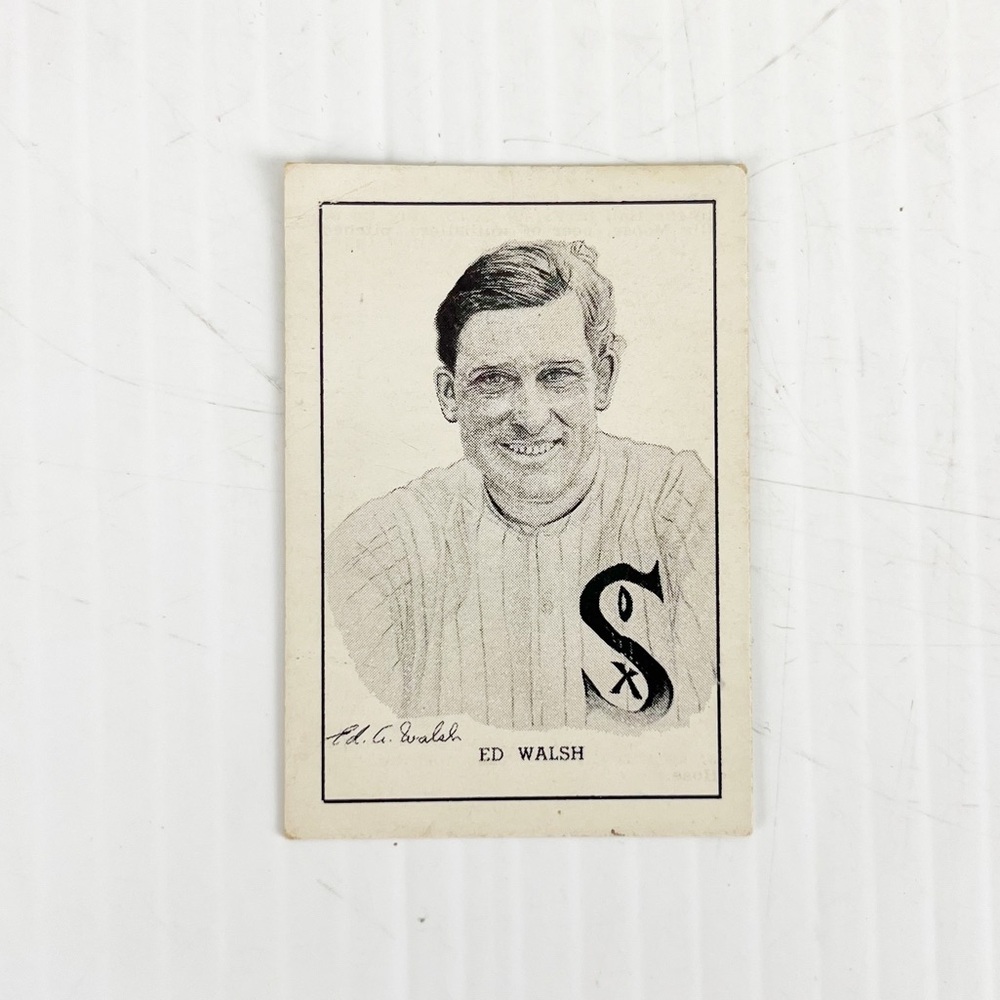 Vintage 1950 Callahan Hall of Fame Ed Walsh Baseball Trading Card